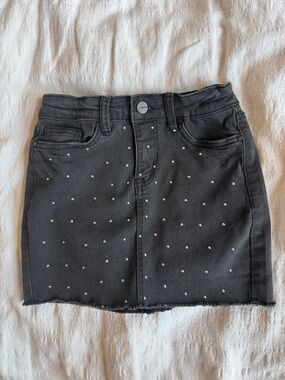 Joe's Jeans Black Studded Denim Skirt